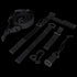 The Condor 3-Point Sling, a black adjustable nylon strap with buckles and loops, is perfect for EDC or organizing gear at the shooting range. Displayed on a white background.